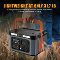 Anself, Generator for Wireless 1500W Solar 1598.4Wh, Backup, Emergency, Portable Home Power by Station Foursun charge
