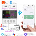Tuya Din AT4PW AC Meter Rail Remote Control Switch Frequency Factor 100A Digital 110V Kwh Wifi/Bluetooth 220V Smart Energy