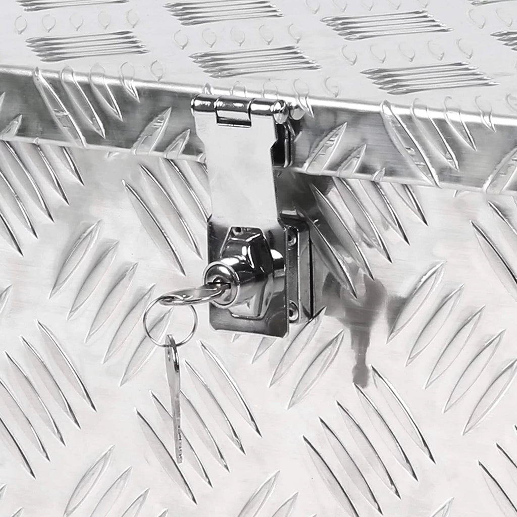 Truck Pickup Heavy Box Aluminum w/Lock Tool Duty Storage of for Silver Tool 30'' Bed Truck Boxes