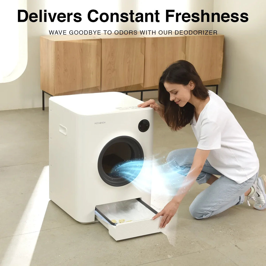 Control, with Purrclean WiFi App Box Self-Cleaning & Automatic 5GHz 2.4GHz Instachew Support Cat Litter