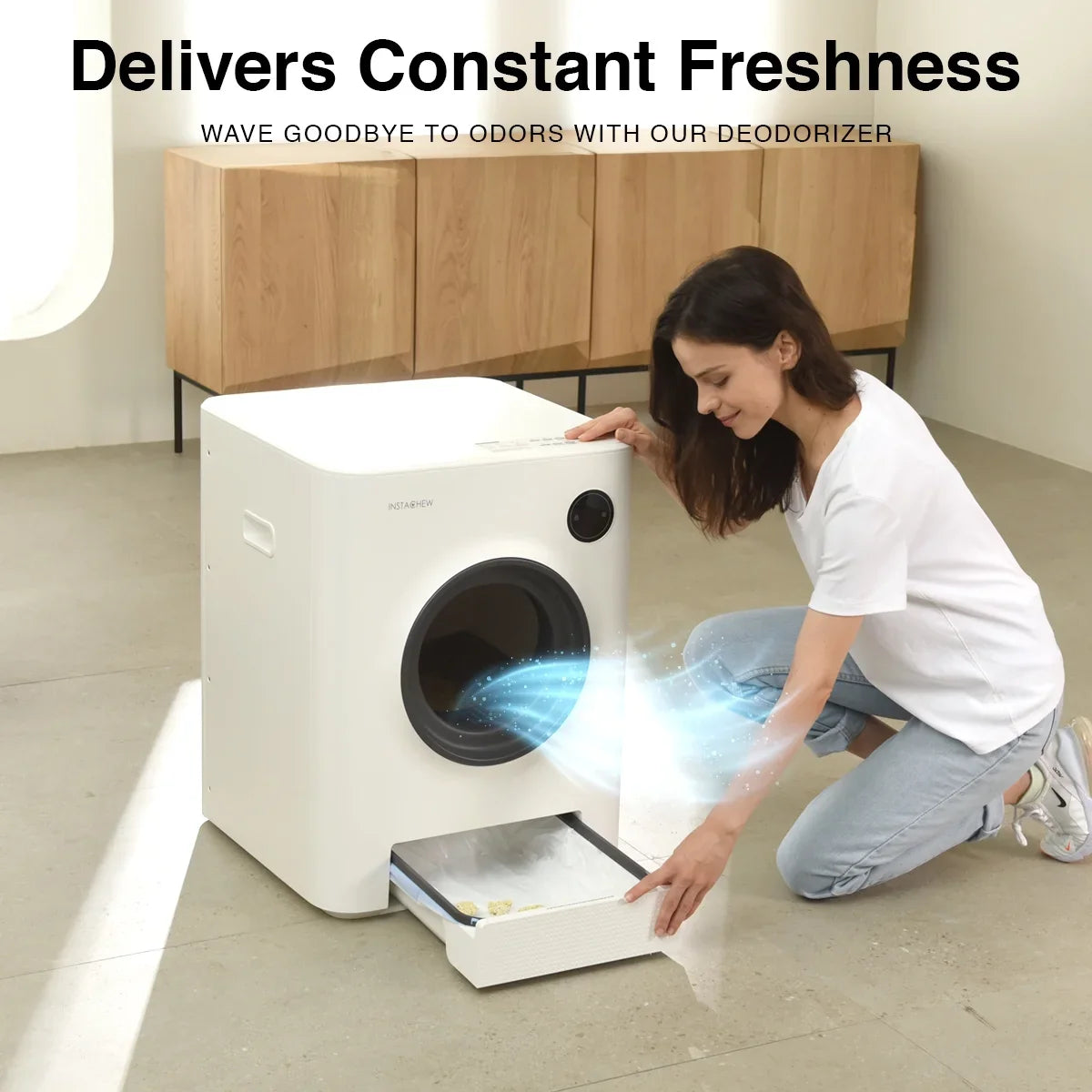 Control, with Purrclean WiFi App Box Self-Cleaning & Automatic 5GHz 2.4GHz Instachew Support Cat Litter