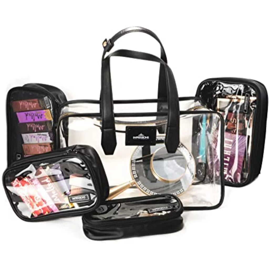 Shoulder Makeup (Transparent) Vanity Case Impressions with Strap Paris Adjustable Transparent