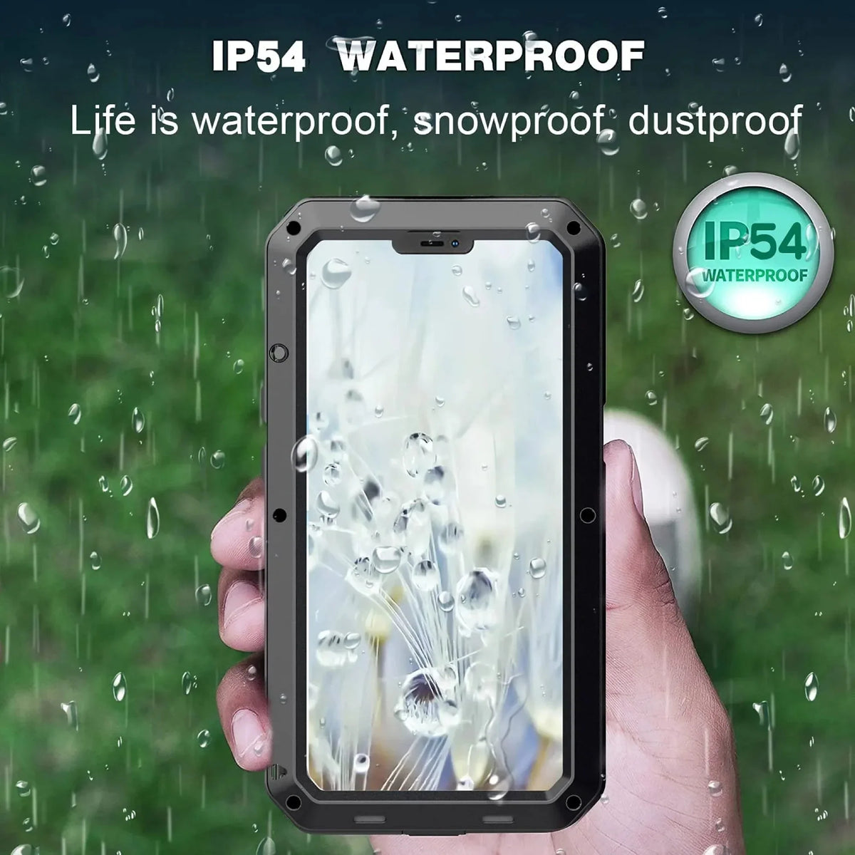 Grade Heavy 13 Pro (Silver) Protection, Military Scratch and Glass exterior Resistant Rugged Case Travel Duty Aluminum iPhone Shockproof Metal Gorilla