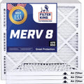 A/C x HVAC USA Filter Air .75" Filters IN MADE 15.5 | 15.5x23x1 23 | x Actual MERV Furnace Filter 4-PACK | 8 Pleated | King dimension: