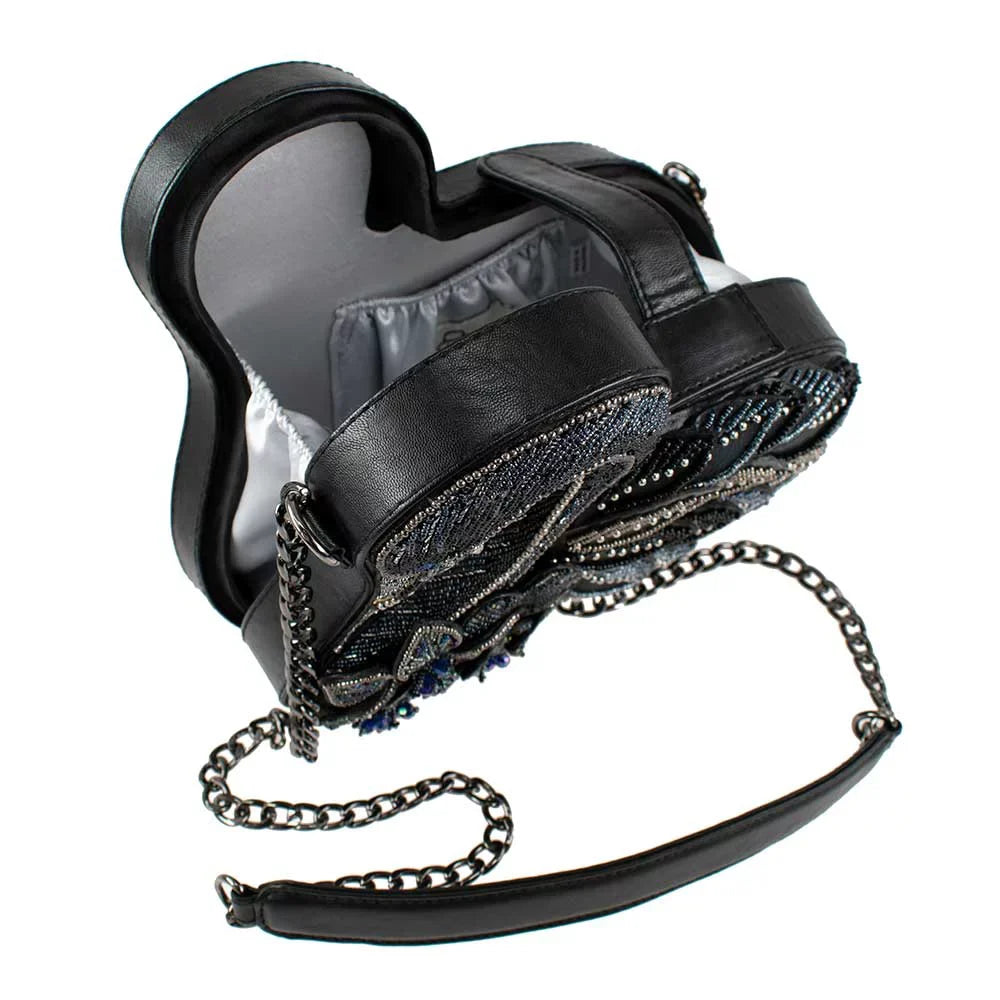 Swanky New Swan Crossbody Swan Frances Mary Handbag Swanky Black