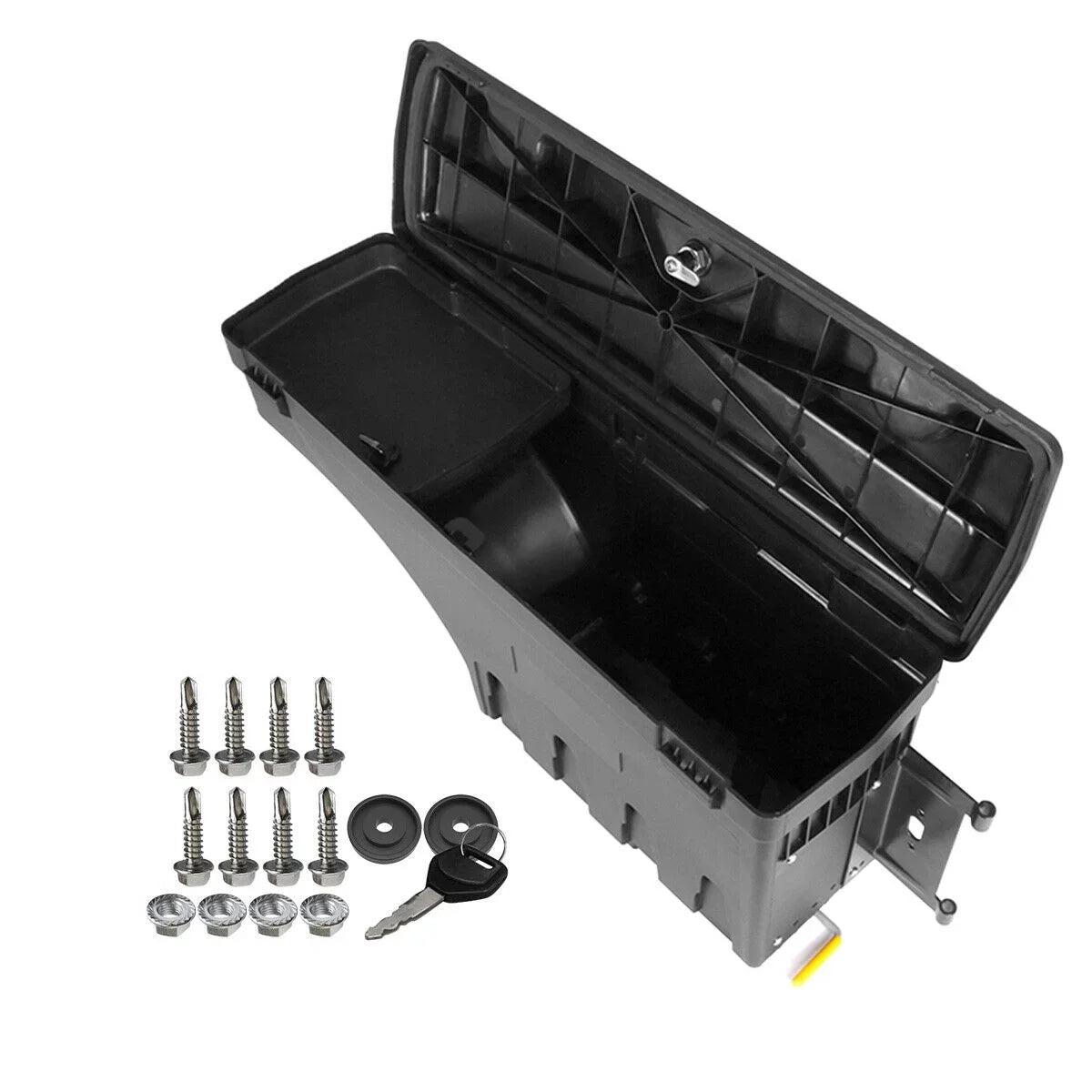 Storage Passenger Right Bed Side Box F-150 Toolbox Teledu Rear For 2018-2019 Truck