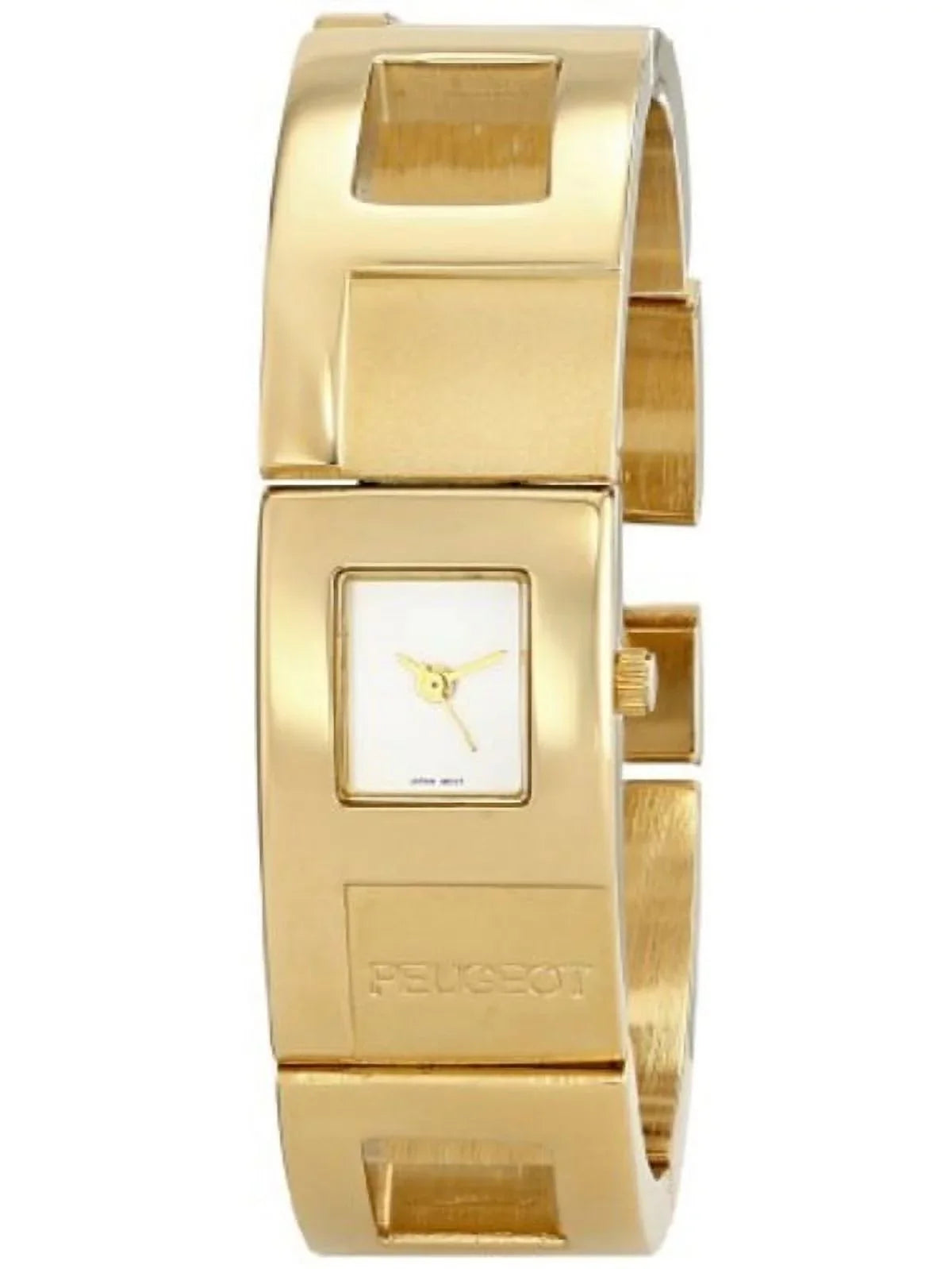 with Cuff Gold-Tone Bracelet 750G Peugeot Women's Watch