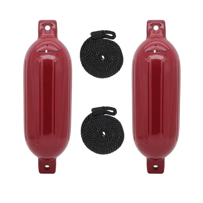 Green 2 Inflatable 27 Neon Value, in. Boattector 8.5 Pack Fender - x of