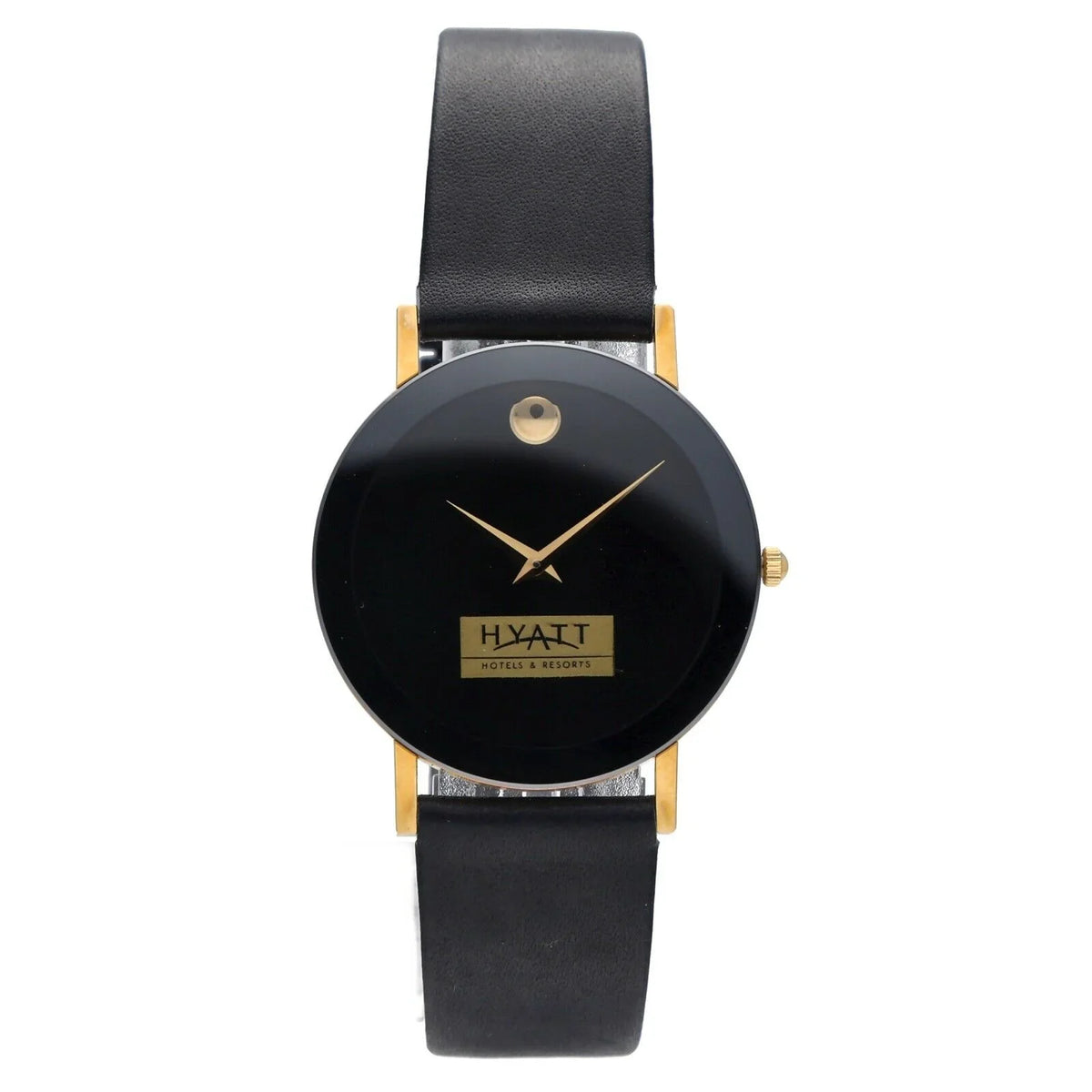 87.40.882L Museum Movado Watch 30mm Leather Ultra-Thin Wrist Hyatt Quartz