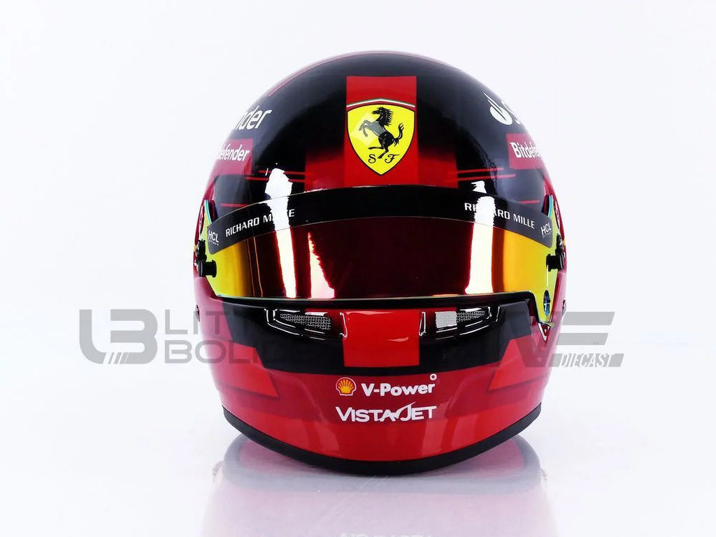 Jr - 1/2 - Carlos F1 Ferrari CASQUE Sainz HELMET 2023 MINI