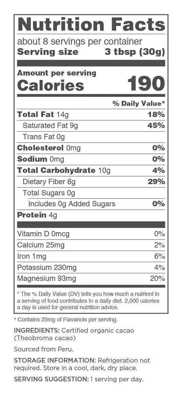 Cacao Organic 8 Ounce Nibs, Navitas