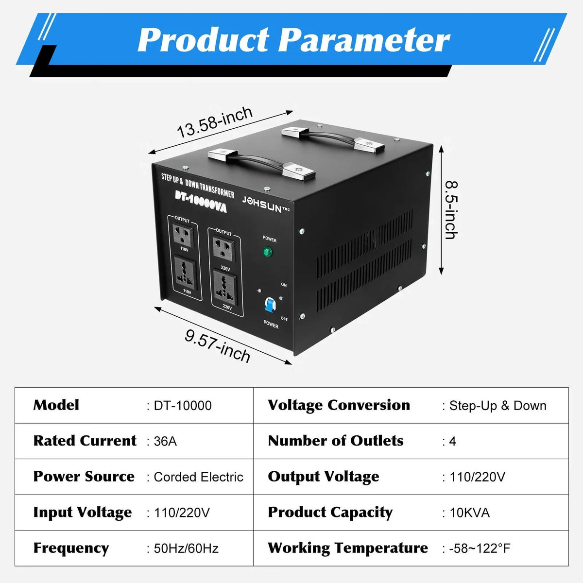 220V 110V Heavy Duty Wuzstar Step Voltage Converter Converter Up Down Transformer Electric to/from Step