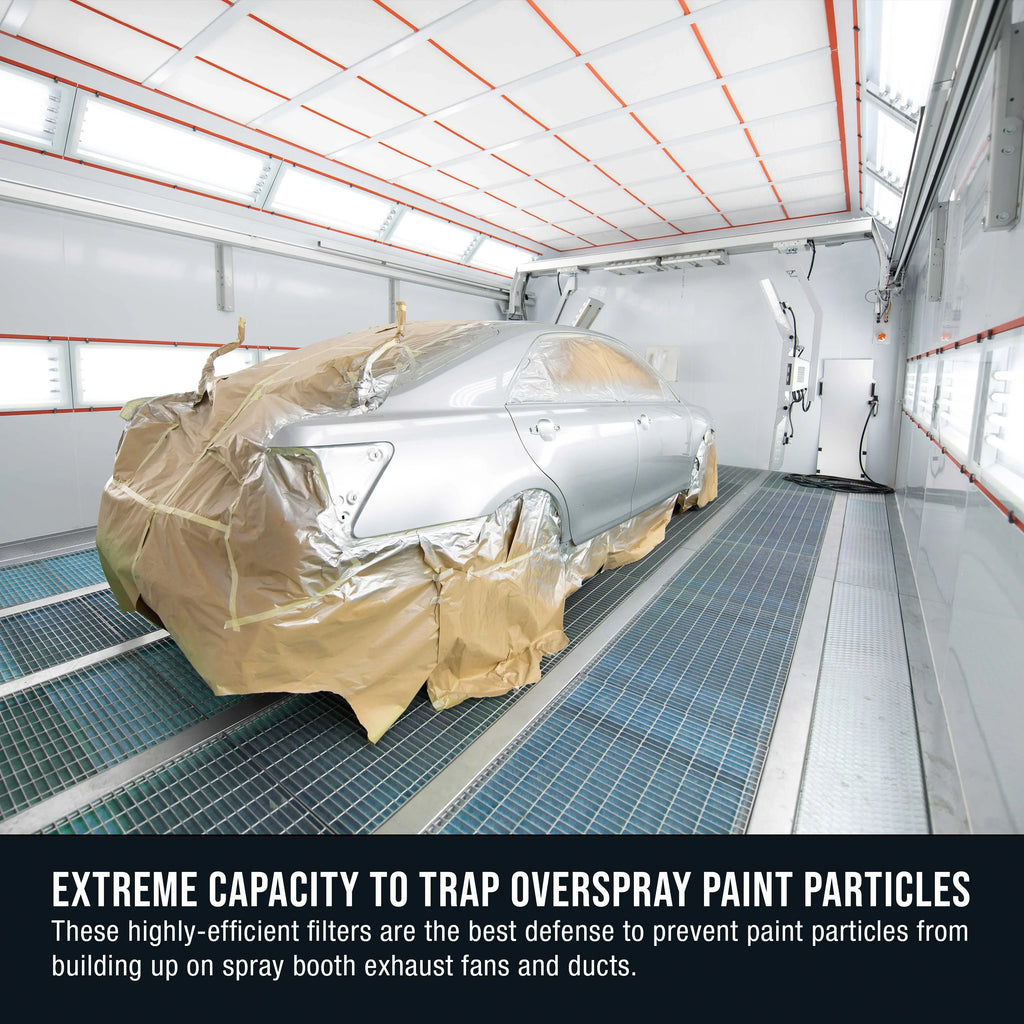 Fiberglass x Captures Heavy-Duty Traps Booths - Autobody Overspray Paint Filter 18 in Booth Spray Refinish - Gram Roll, 60" Paint Arrestor Elite 200' Premium Exhaust Particles Paint Auto Master
