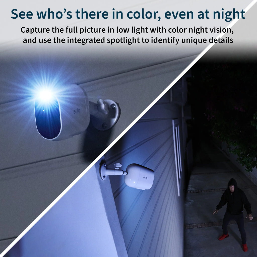 Vision, - Spotlight Way Wireless, 1080p, 2 Camera 1PK Arlo - Night Essential Color Audio