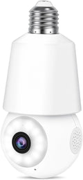 Detection Security 2K SocketSecurity Sound Cameras Light Tracking Motion 360° Home for PTZ Bulb Light Alarm