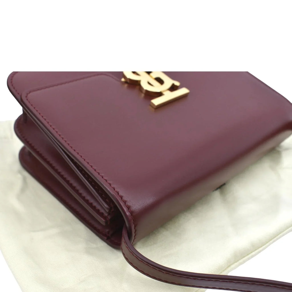 Tb Shoulder Pre-owned Red Leather BURBERRY Bag Lola