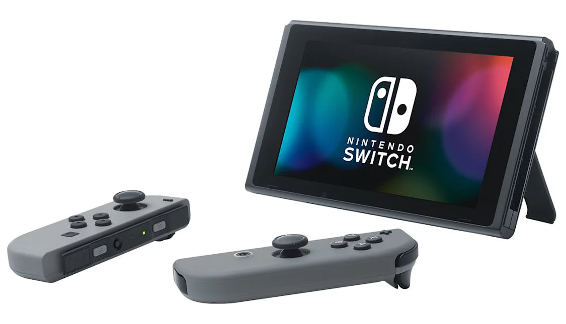 with AXTION Bundle Cleaning - Kit HDMI Like Joy-Con New Gray & BOLT Switch Cable Gray Nintendo