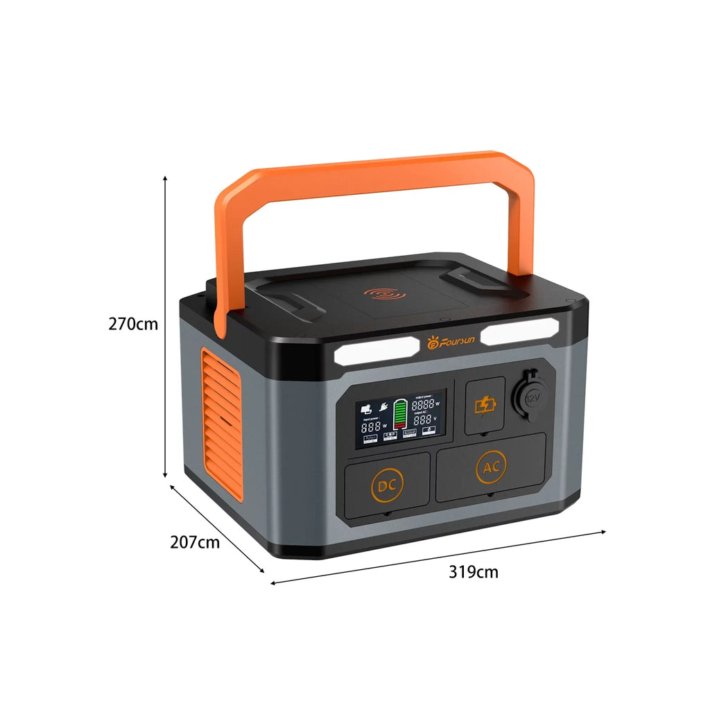 Anself, Generator for Wireless 1500W Solar 1598.4Wh, Backup, Emergency, Portable Home Power by Station Foursun charge