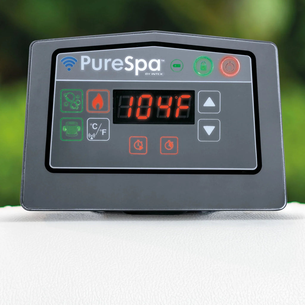 Hot Intex Accessory Tub Plus Benches Spa w/ Greywood PureSpa Inflatable Jet