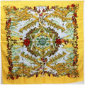 Paradise Hermes de HERMES Cocagne" 90 pays Carre Scarf Silk For Yellow Pre-Owned Ladies | In "Au (Good)