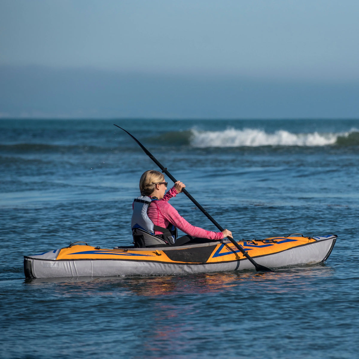 Sports - AdvancedFrame® Kayak with Advanced - Elements Pump Inflatable Orange - ft 10