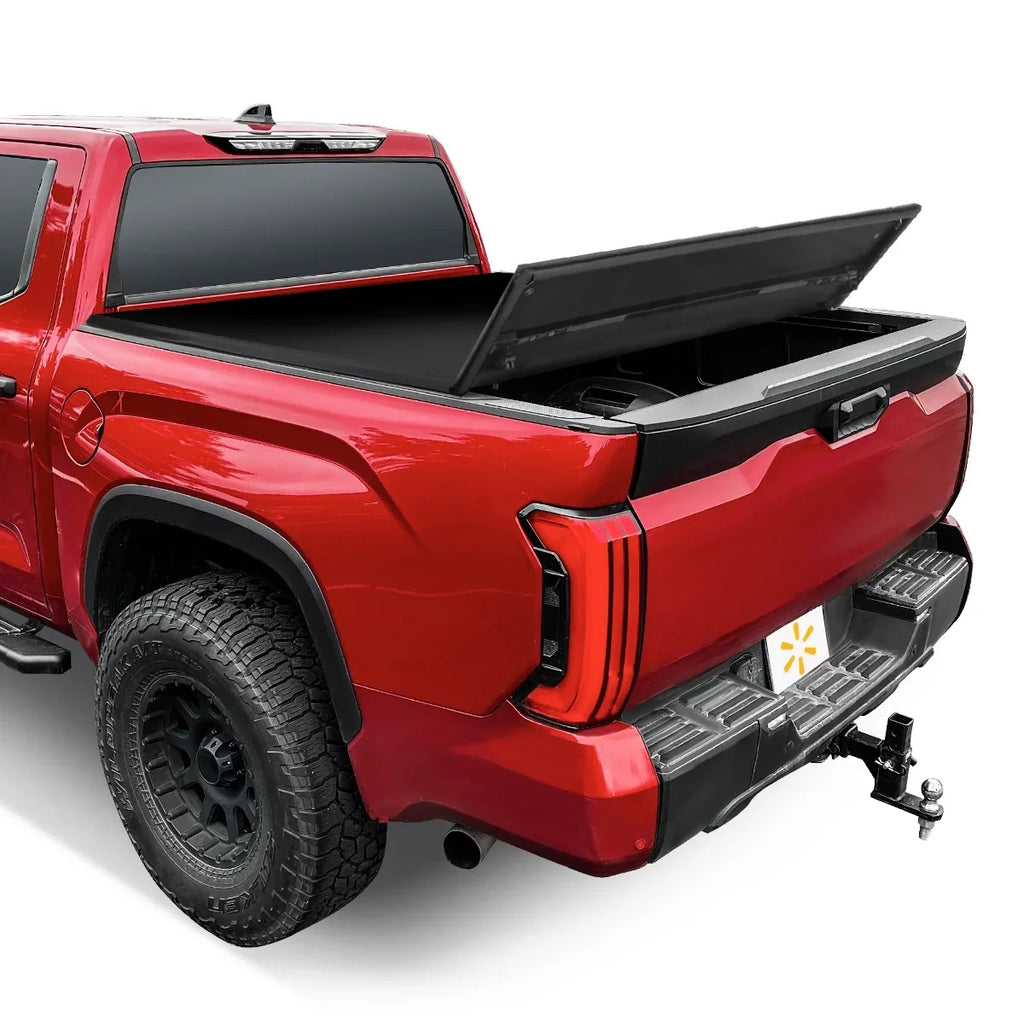 Fits Tundra 22-23 Auto Truck 6.5Ft Tri Fold Soft Cover Bed Drive Bed Tonneau