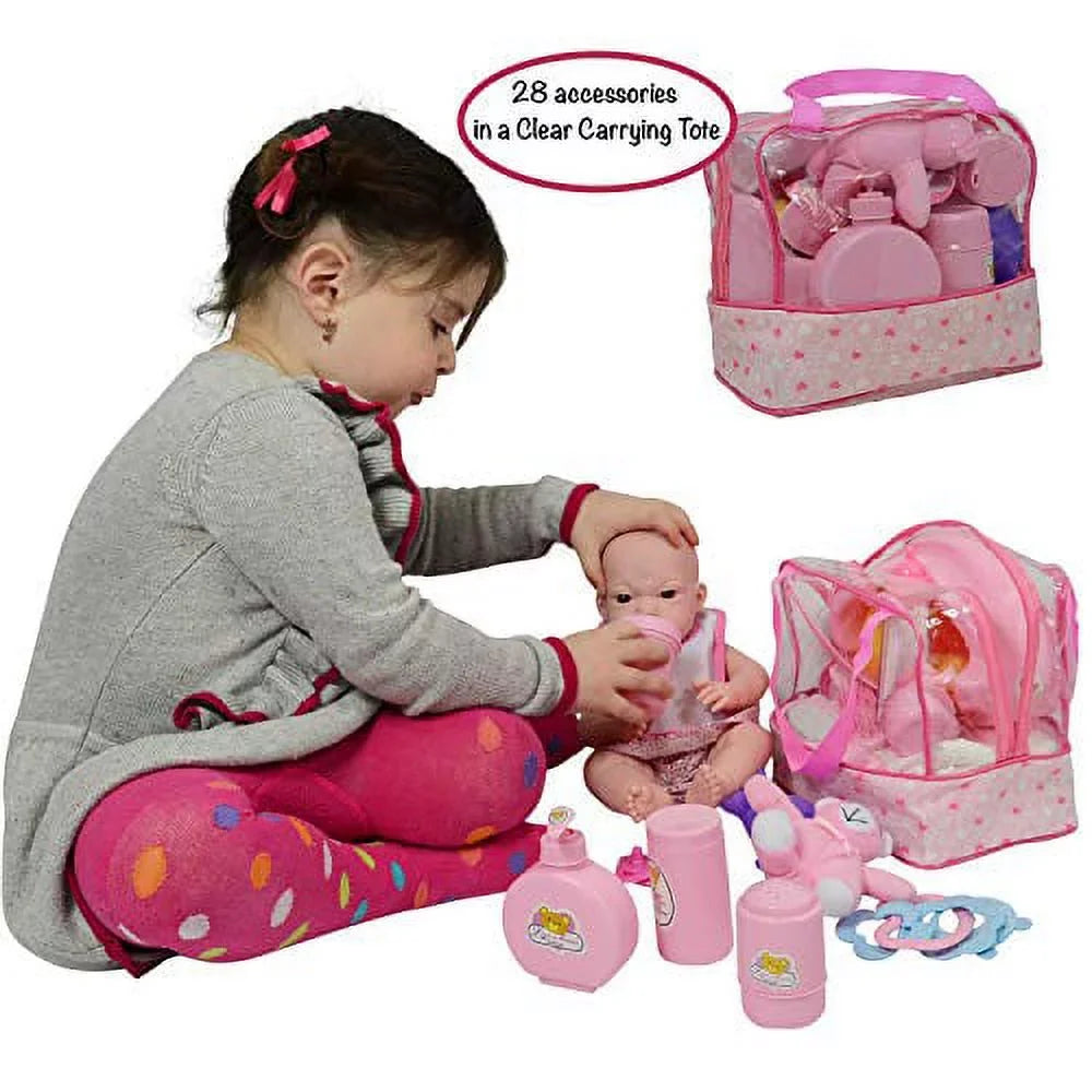 New and Bag The 28 Doll Collection Diaper Feeding Pieces Doll Accessories, York