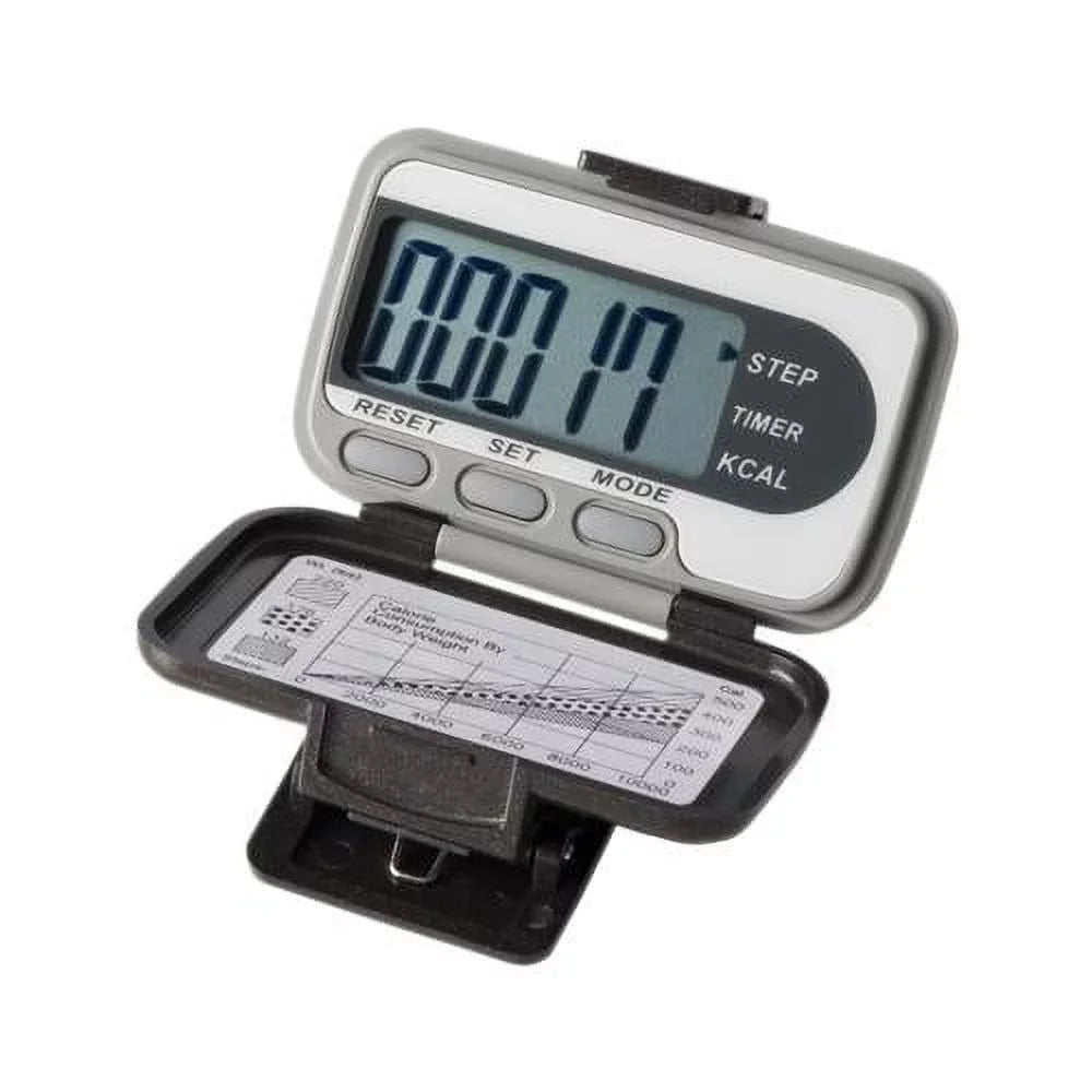 calories, deluxe pedometer time) and distance, Ekho activity (steps,