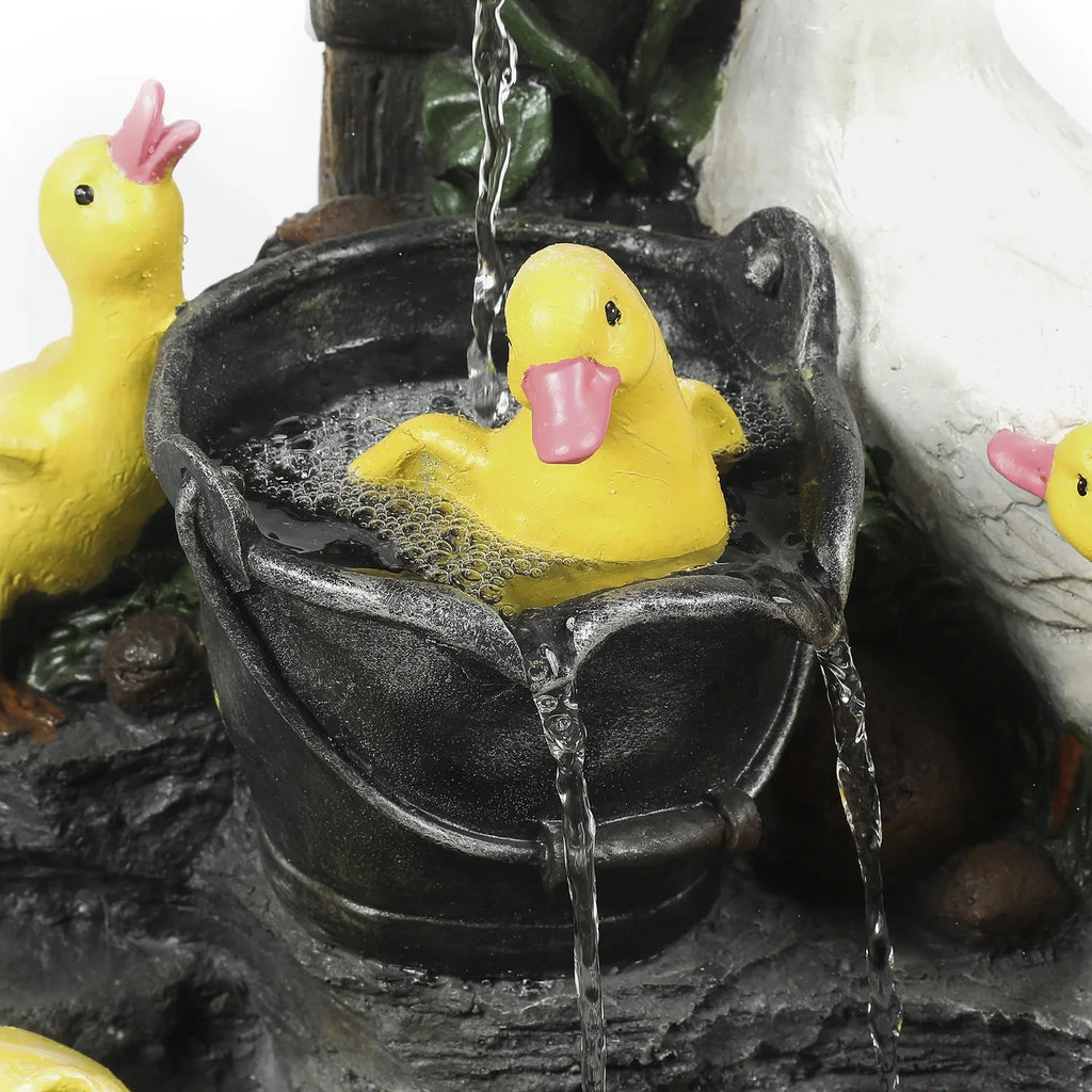 Resin Bath Ambiance exterior Duck HomeStock Fountain Antique Family