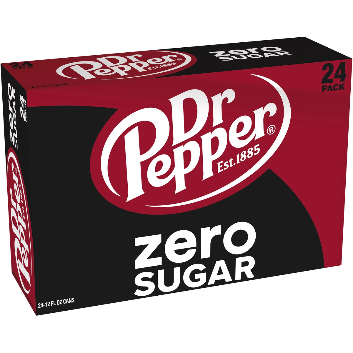 Cans Pop, Zero Soda Pack 24 Dr oz, fl Sugar 12 Pepper