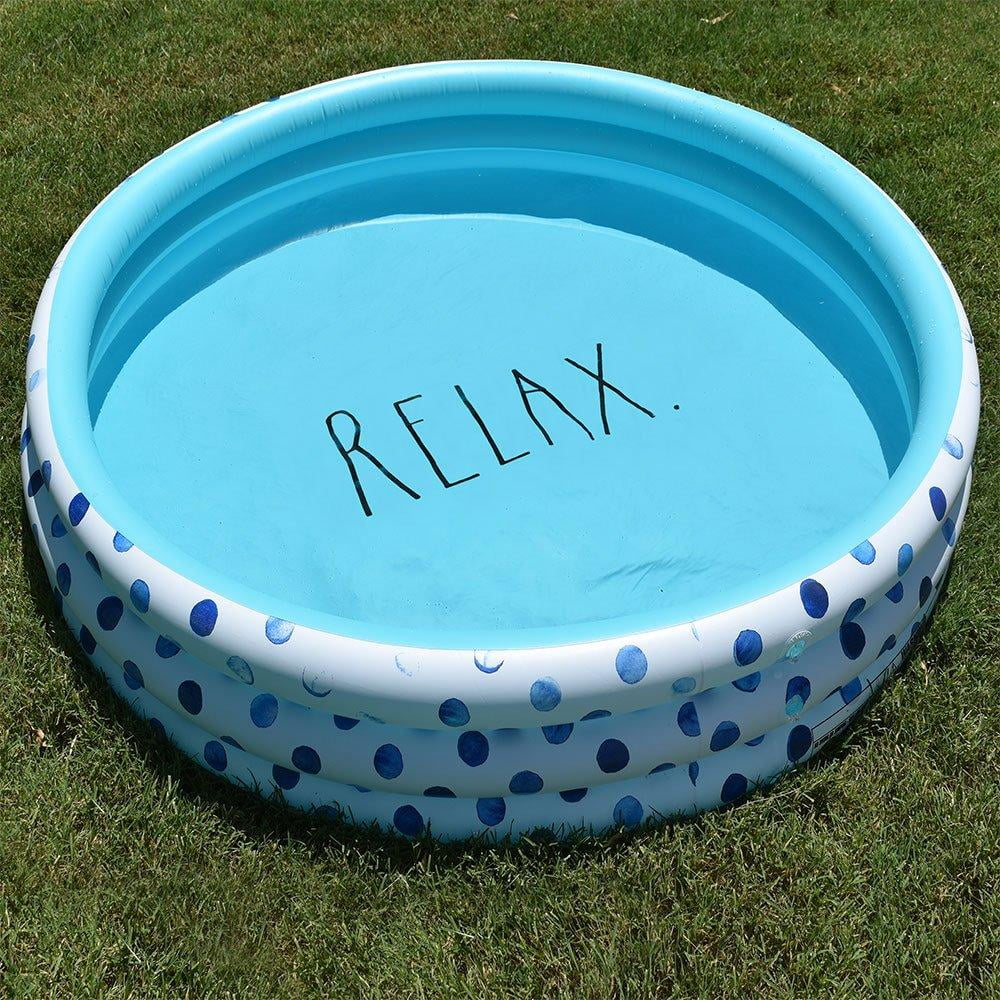 Relax Inflatable Dot Indigo 38012A Polka Pool Mini Rae - Dunn