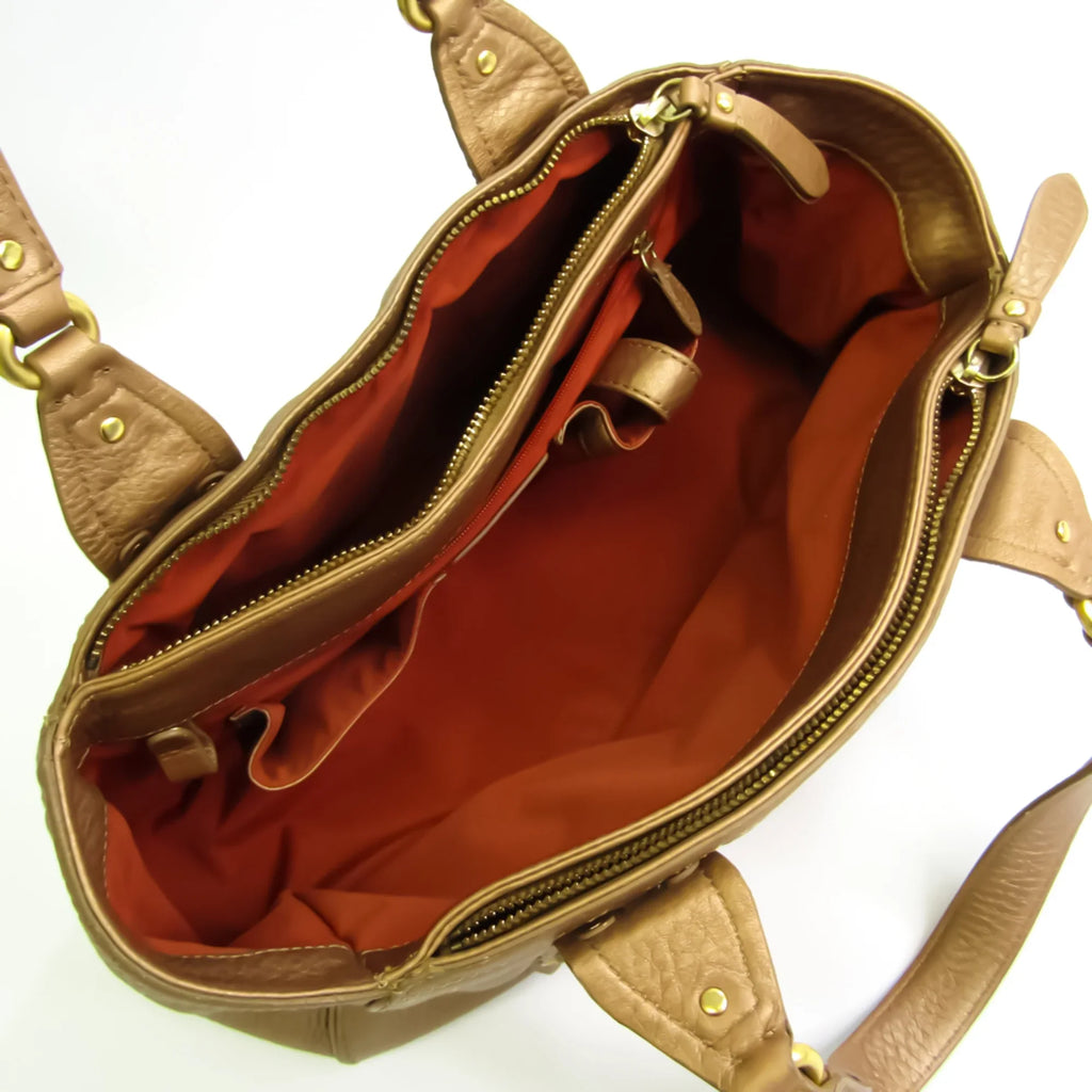 Cole Haan Pre-Owned (Good) Women's Gold Handbag Leather