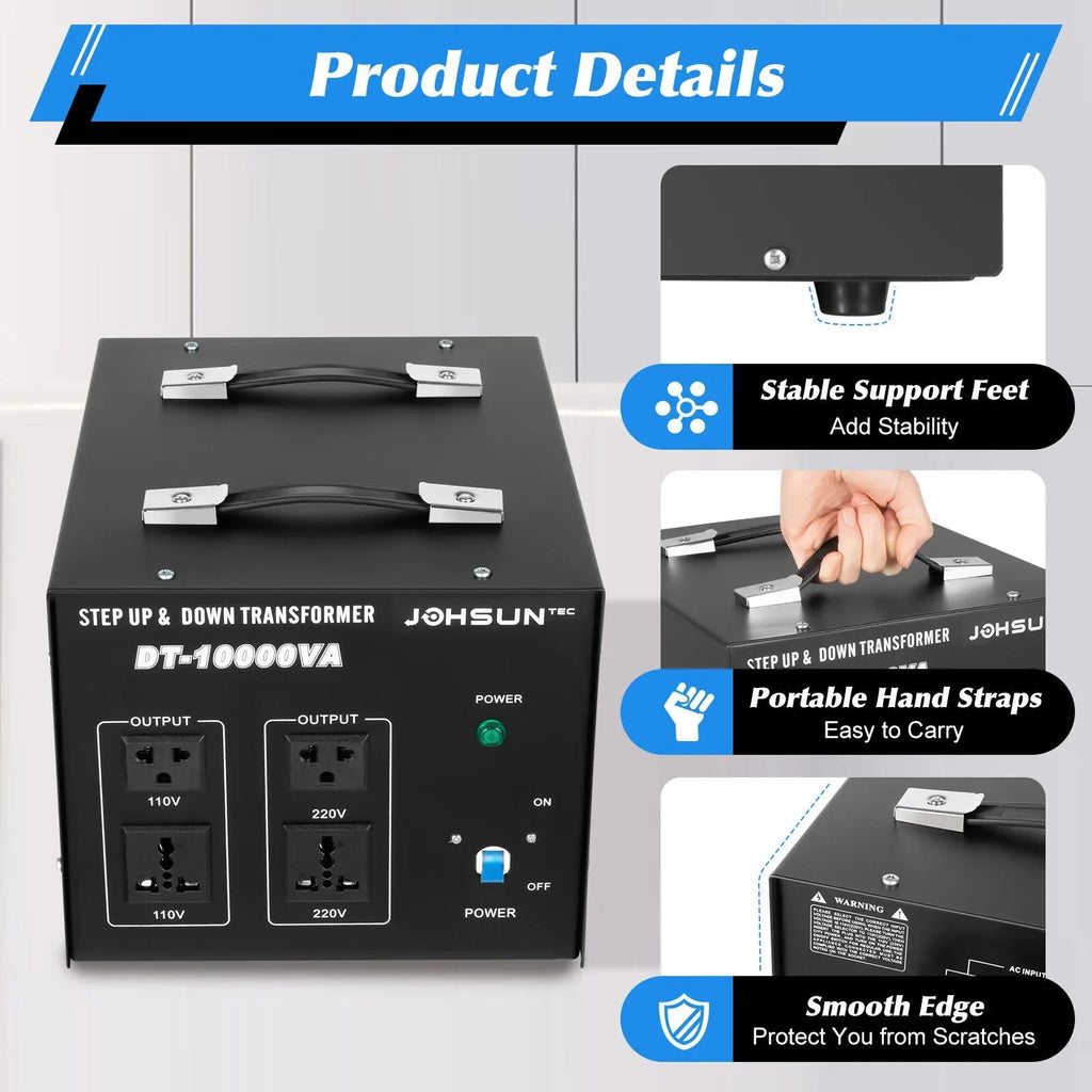 220V 110V Heavy Duty Wuzstar Step Voltage Converter Converter Up Down Transformer Electric to/from Step
