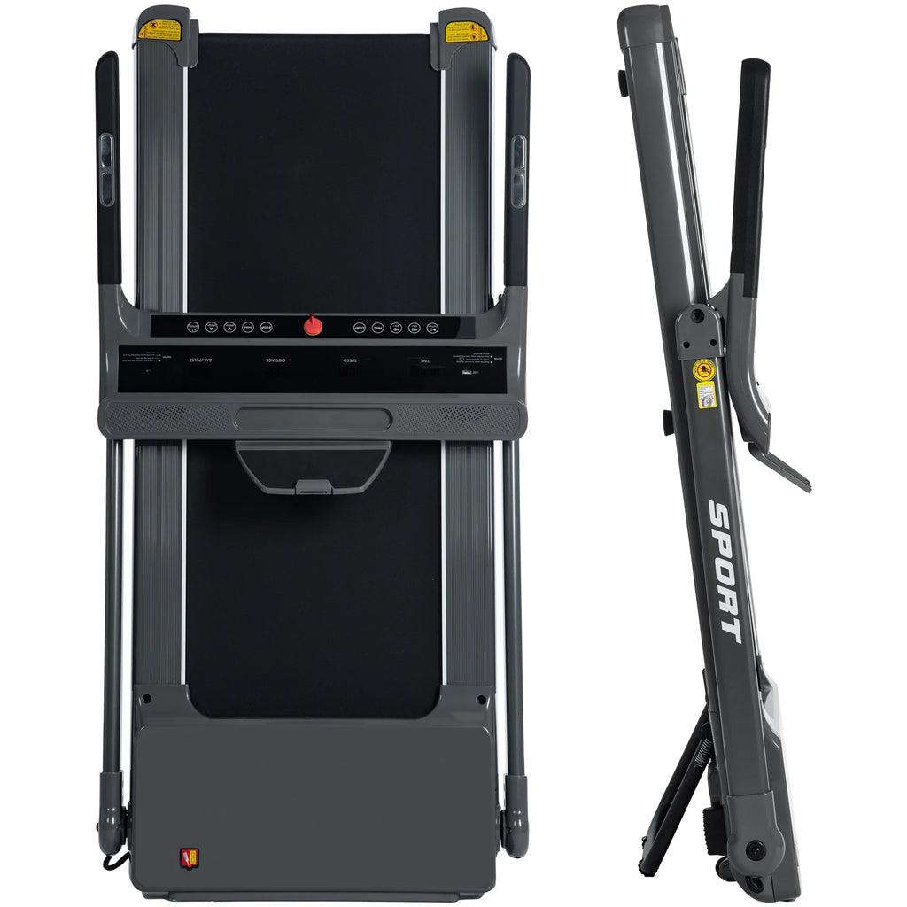 Treadmill Folding Treadmill Machine Foldable Running Dcenta 330lbs；Portable Motorised Home Electric Gym Walking,Electric for Gym Medium Compact 3.5HP Jogging Fitness Motorized 14KM/H Workout
