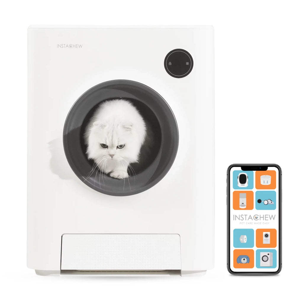 Control, with Purrclean WiFi App Box Self-Cleaning & Automatic 5GHz 2.4GHz Instachew Support Cat Litter