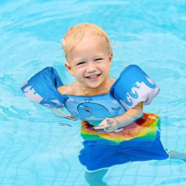Training Pool, lbs Vest Toddler Jacket Swimming for Equipment Girls for Learning for Swim with Life Goggle Strap Jacket Swimming Adjustable & Boys Suitable Swimming 3-14yrs, Kids Swim 22-66