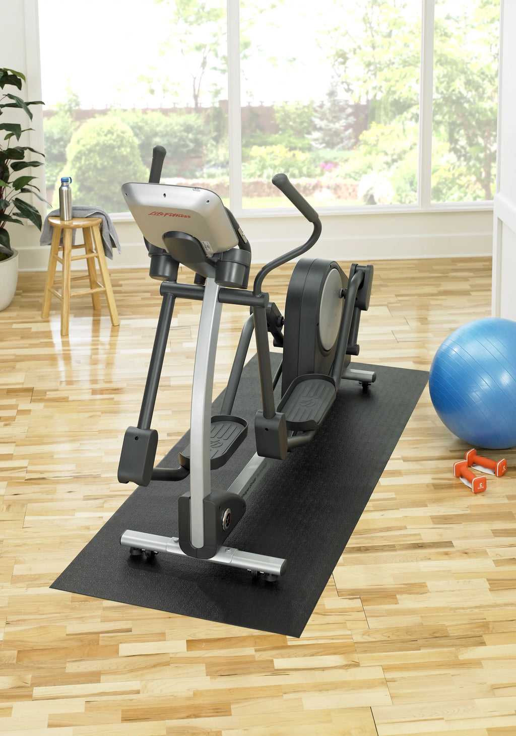 Fitness - Gray, 36" SuperMats x Foam Vinyl 78" - - Equipment Standard TreadmillMat Mat, Dense grade