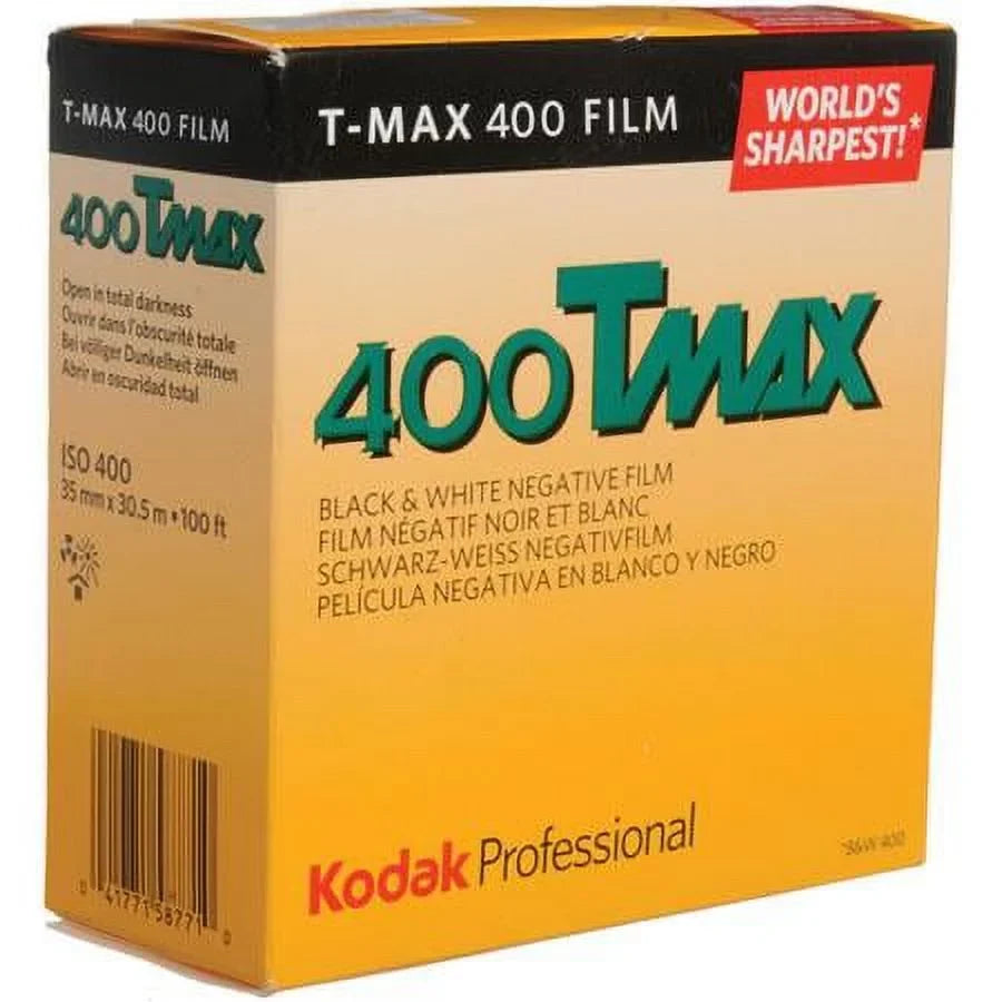 Negative 400TMY-402, 400, 35mm White Film T-Max dimension, 400, ISO Roll, & 100' Black