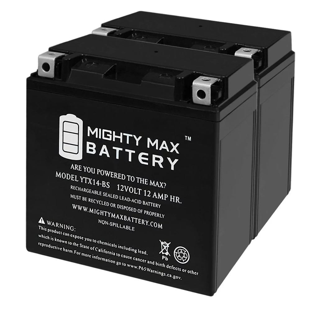 F800ST - R, GS, Replaces 17-18 Battery 07, GT, ADV YTX14-BS 2Pack