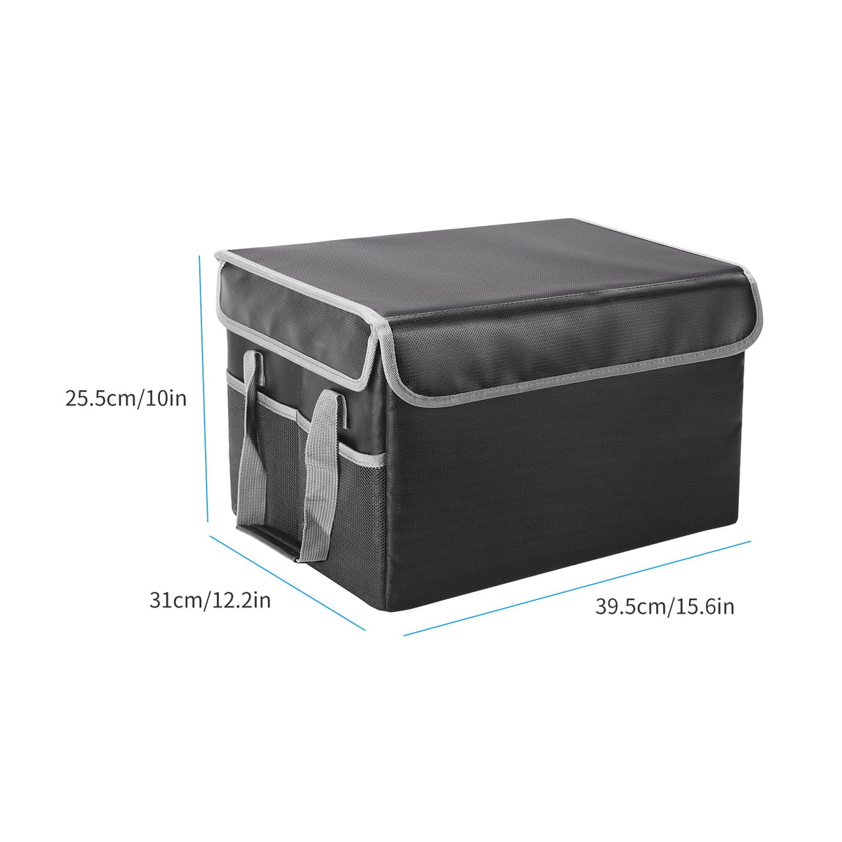 Home Handles with Sturdy Ideal and Box, Fireproof Storage Lid Irfora Car, for Waterproof Office