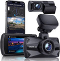 Super GPS, Accident 4K 3" Dash Parking 4K+HDR Dash and Dash Cam Vision, for Rear, Mode, Front with 5G LCD Record Night App, Yeecore Dual 1080P Cam G-Sensor, Camera Cars Real WiFi