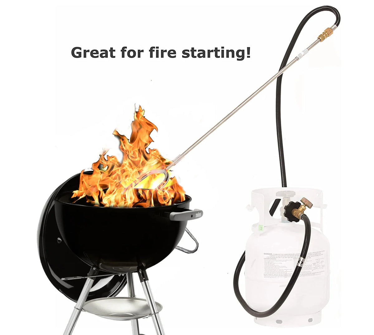 Log and Propane Lighter Furnace, King Fireplace, LP Firepits for Flame Fire Starter