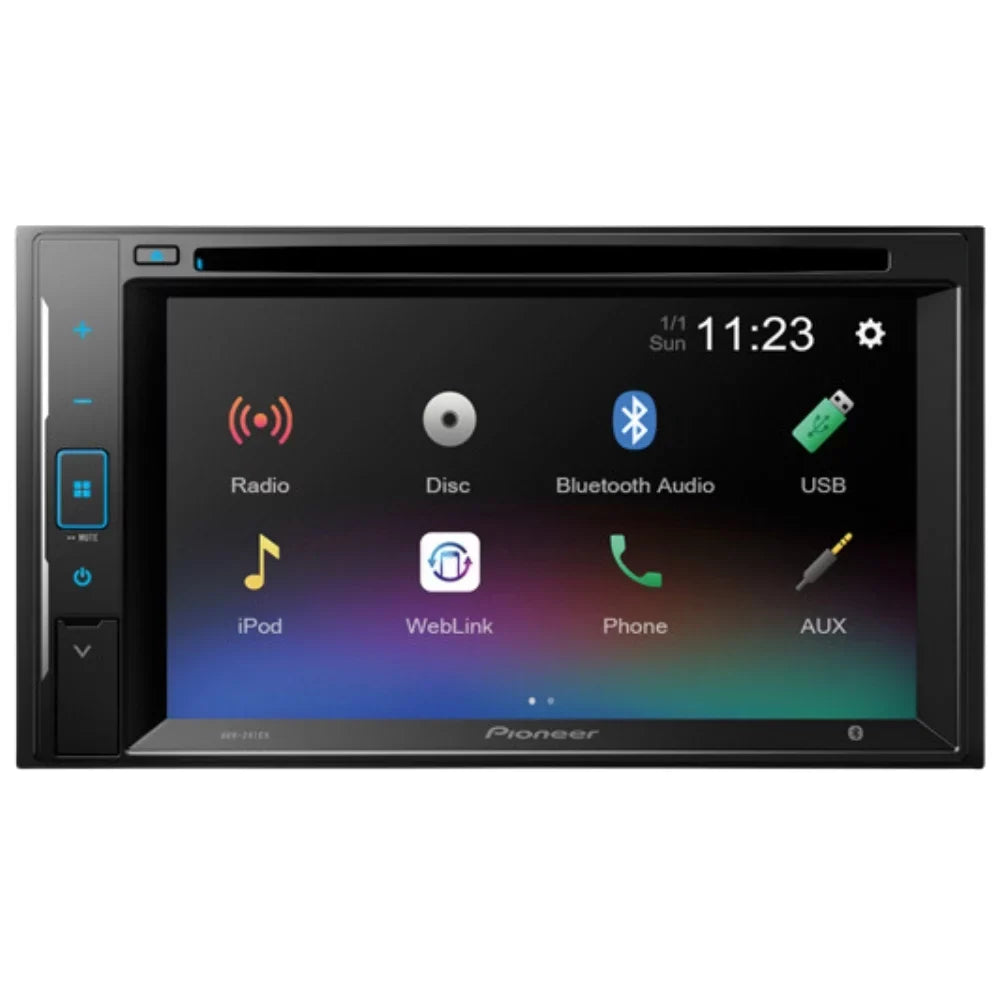with Stereo Car and Installation Dash Backup Multimedia Touchscreen Bundle / Kit W/Grey Camera, DVD Corolla Double Mounting - Kit KIT605 for Pioneer 2014-2016 Din -