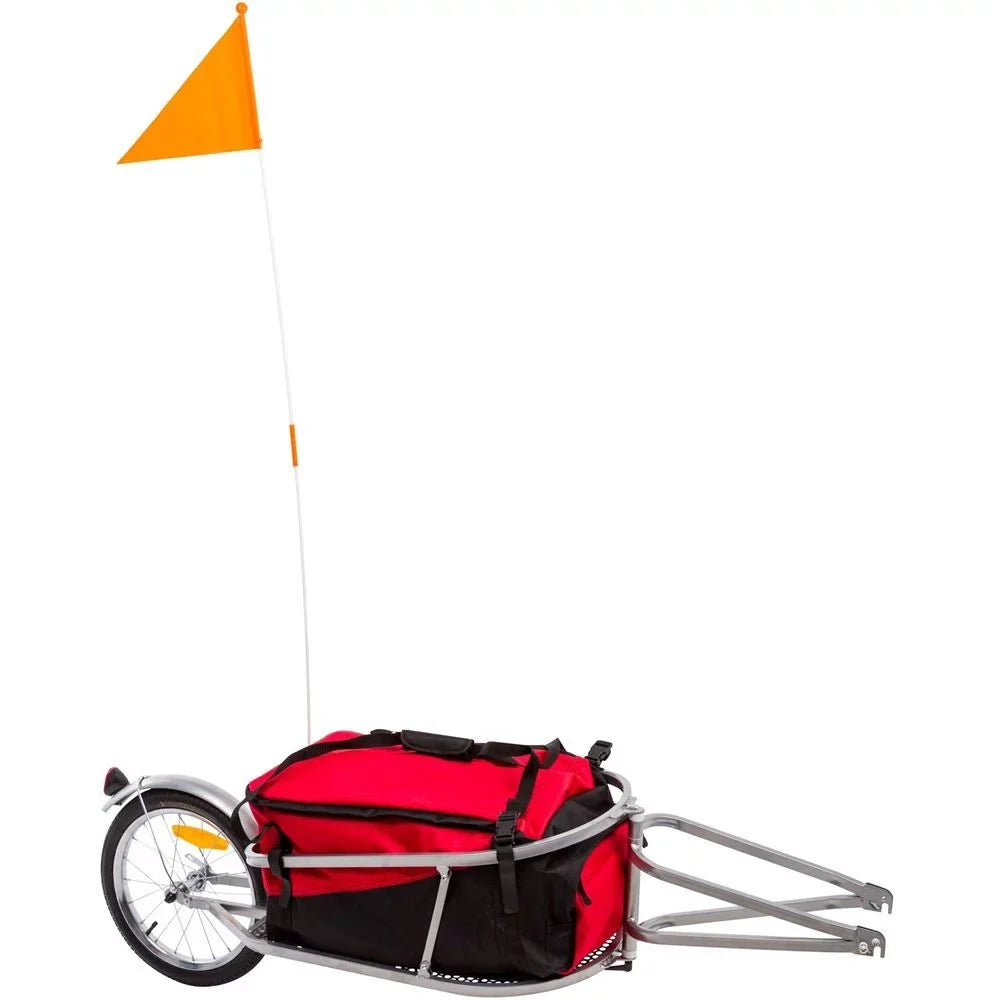 with exterior Cargo Trailer Pull-Behind Bag Wheel Single Cargo Bicycle Elevate BCT-8002