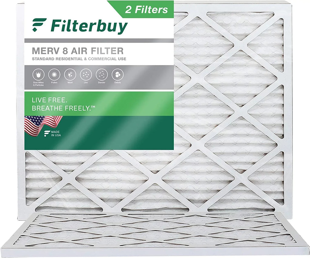 (2-Pack) AC Furnace Filterbuy Air 19x20x1 Filters MERV Pleated 8 HVAC
