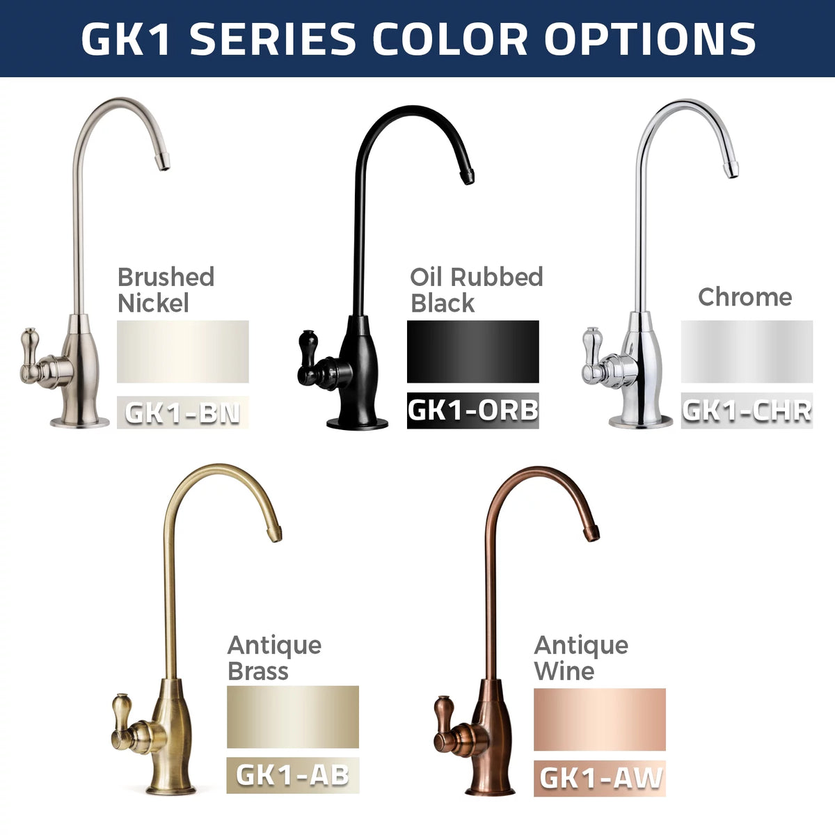 Brushed iSpring Heavy Drinking Osmosis, Spout Contemporary Reverse Faucet, Nickel Kitchen Sink RO GK1-BN Duty High liquid, Bar