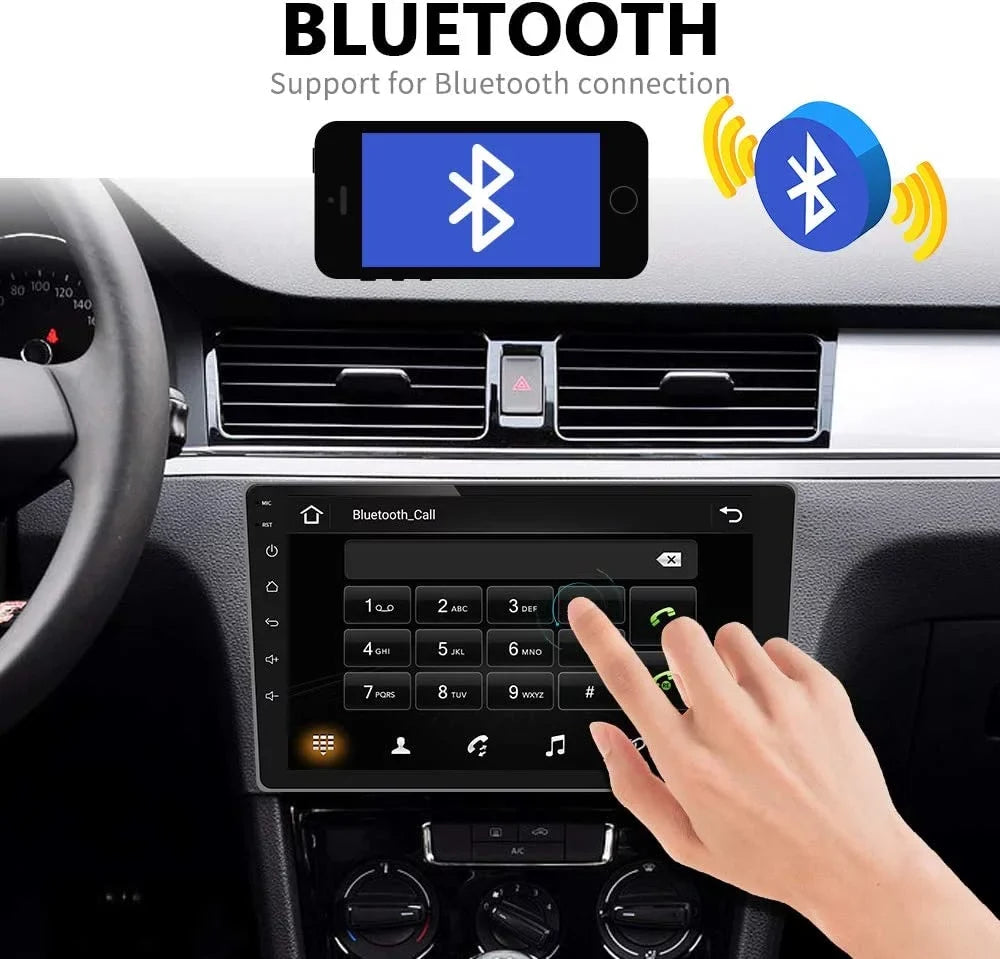 Inch Bluetooth/FM/WiFi Backup Car 2012, 9 with Touch Unit + Radio 2009 2GB 2010 Built-in 2008 2011 Android Camera Navigation Head Stereo Screen Android GPS 2007 2006 for Car Corolla 32GB