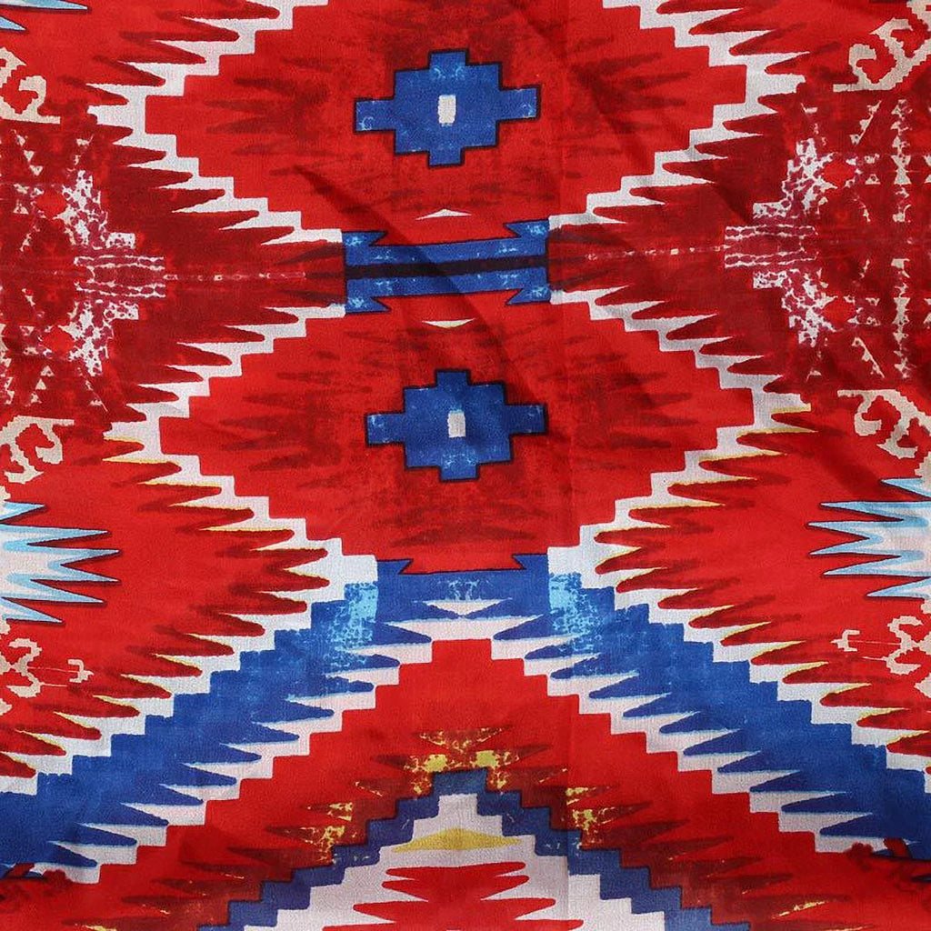 Red/Blue Wild Wyoming 4 Aztec Traders Rag