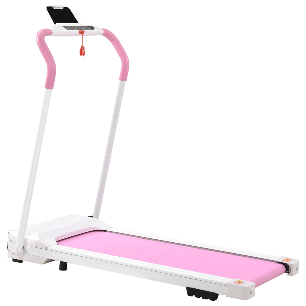 Home Walking; Running Required; Treadmill Installation Folding No Home White&Pink Compact Treadmill Gym Electric for Workout Portable for Treadmill Machine Treadmill Fitness Motorized Exercise