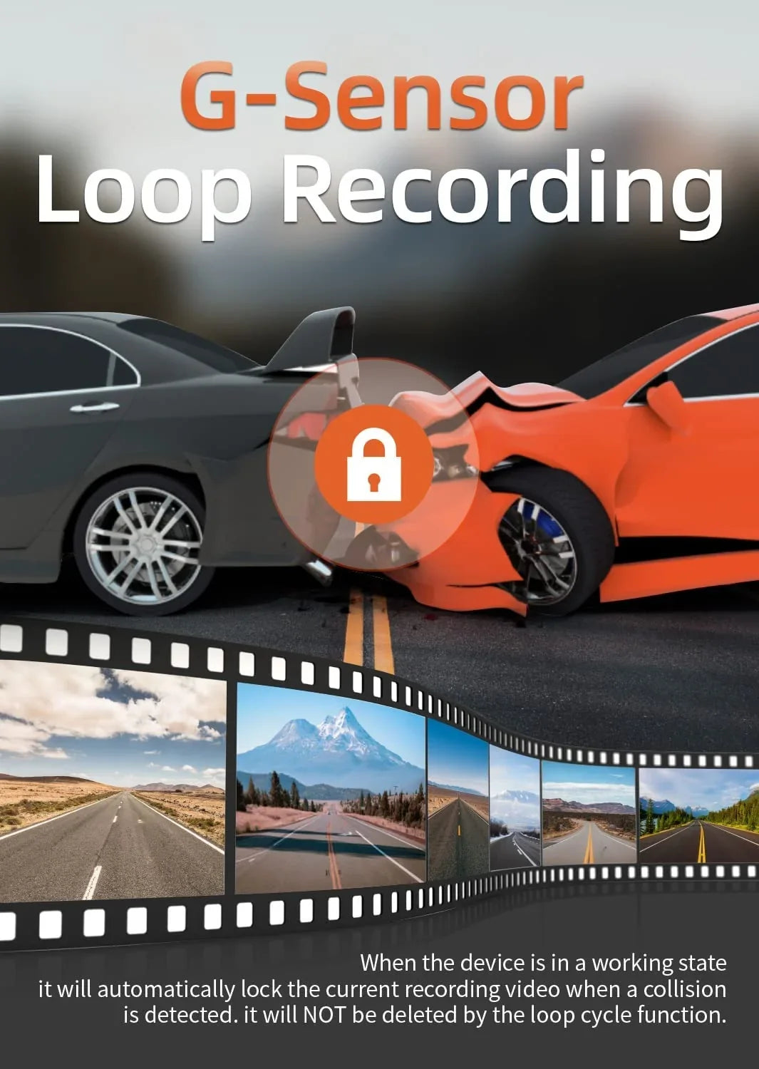 Control, Night 64GB Dash Support Hours Loop 24 Vision, Max with WiFi, Cam, Camera Recording, APP G-Sensor, Dash Parking Monitor, Full HD 2.5K WOLFBOX